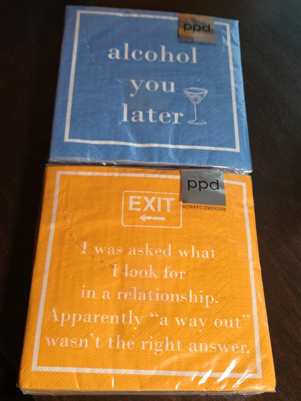 Nine Packages Paper Cocktail Napkins